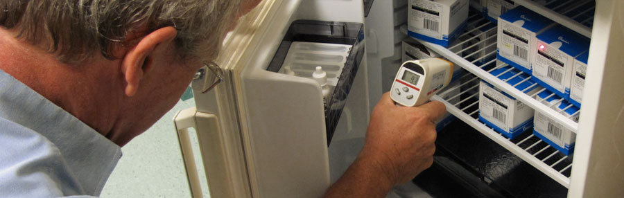 testing storage fridge
